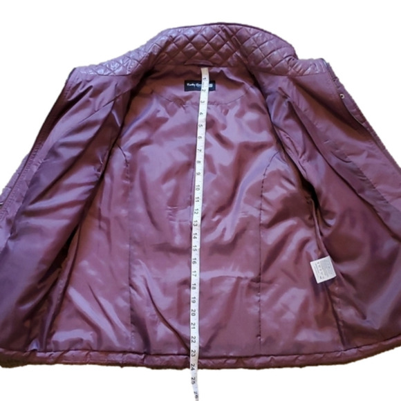 BETTY Barclay Elements Purple Quilted Puffy Lightweight Vest Size 14 - Picture 13 of 13